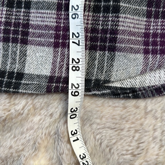 Dakota | Heavy Duty Plaid Flannel, Black, Gray, Purple & White - Picture 6 of 8